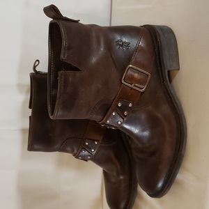 Fly London brown leather ankle boots size UK38